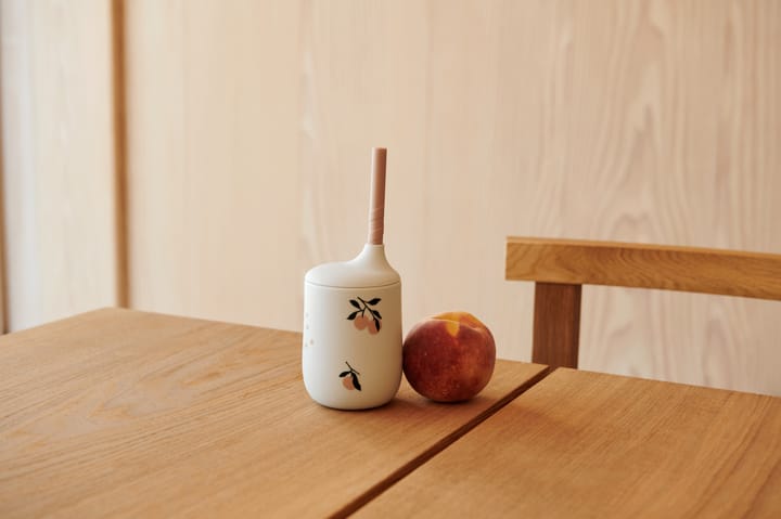 Vaso con pajita 23 cl Ellis printed sippy cup, Peach-Sea shell mix Liewood