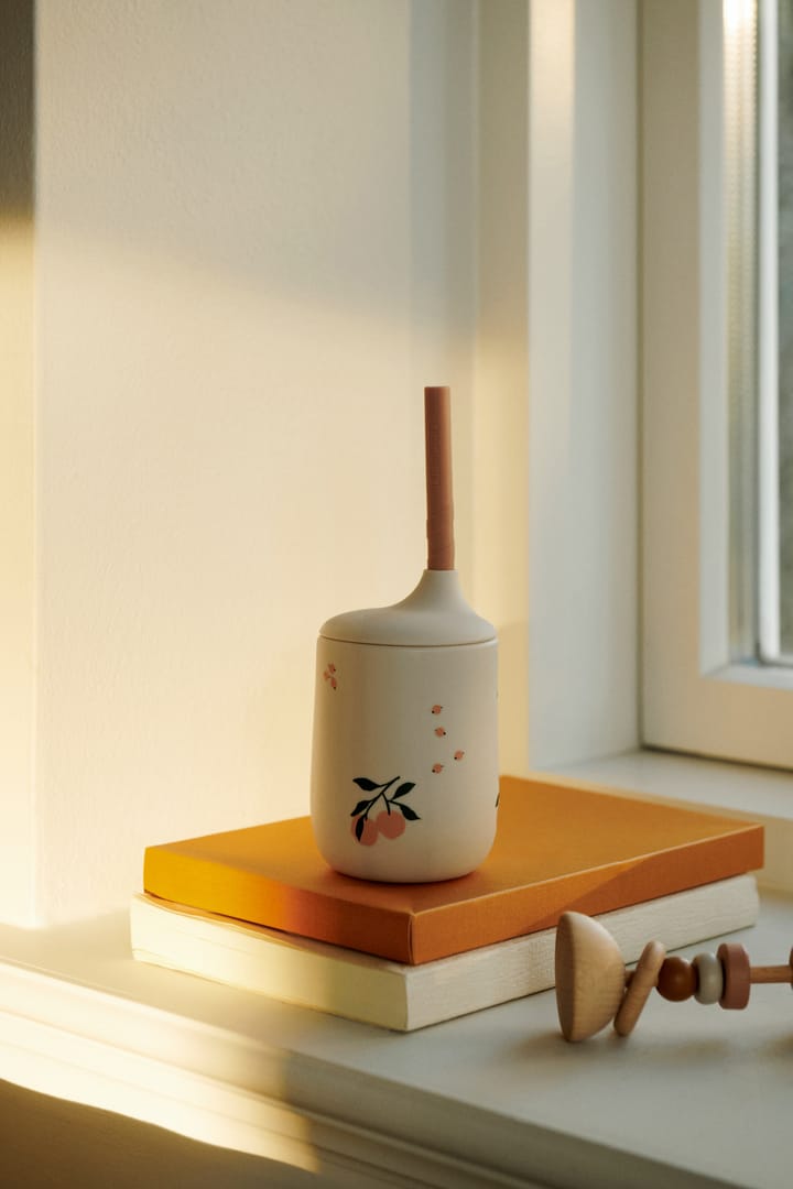 Vaso con pajita 23 cl Ellis printed sippy cup, Peach-Sea shell mix Liewood