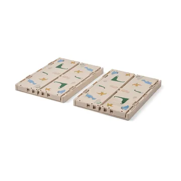 Weston caja de almacenamiento - Dino roar-Sandy, printed - Liewood