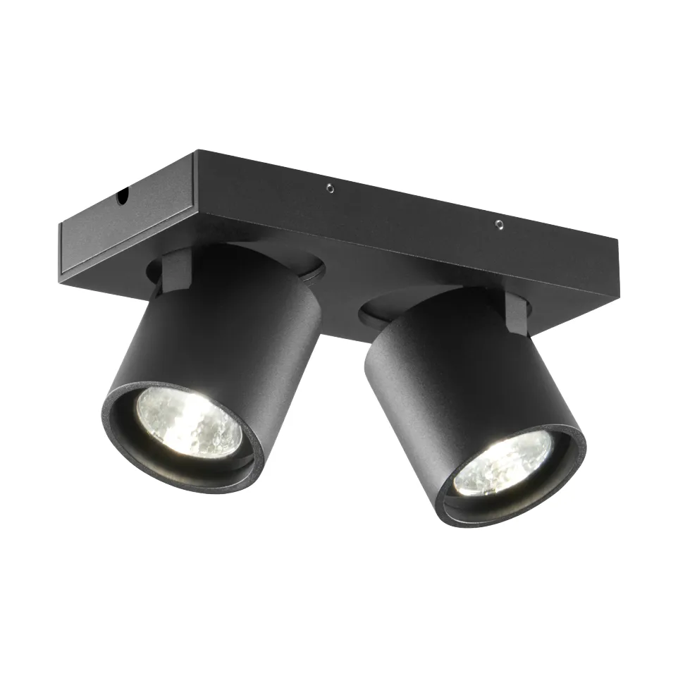 Aplique y plafón Focus 2 switch tune, Negro Light-Point