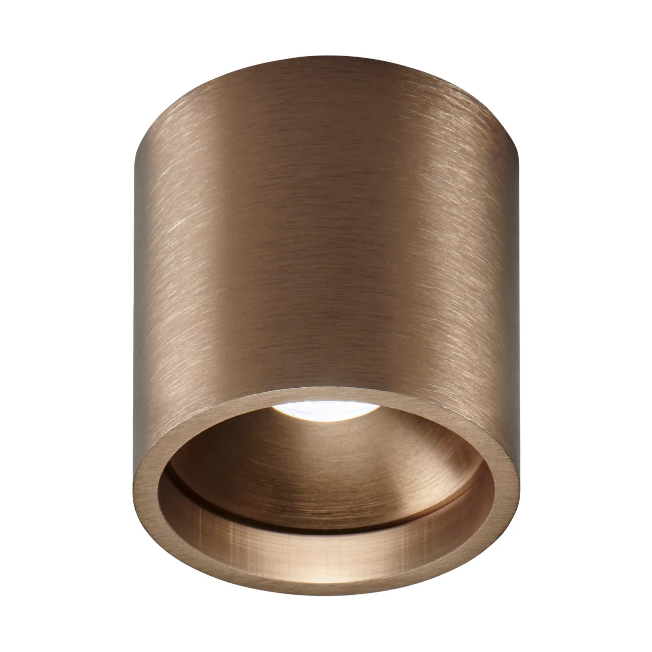 Foco orientable Solo Round 2 , Oro rosa Light-Point