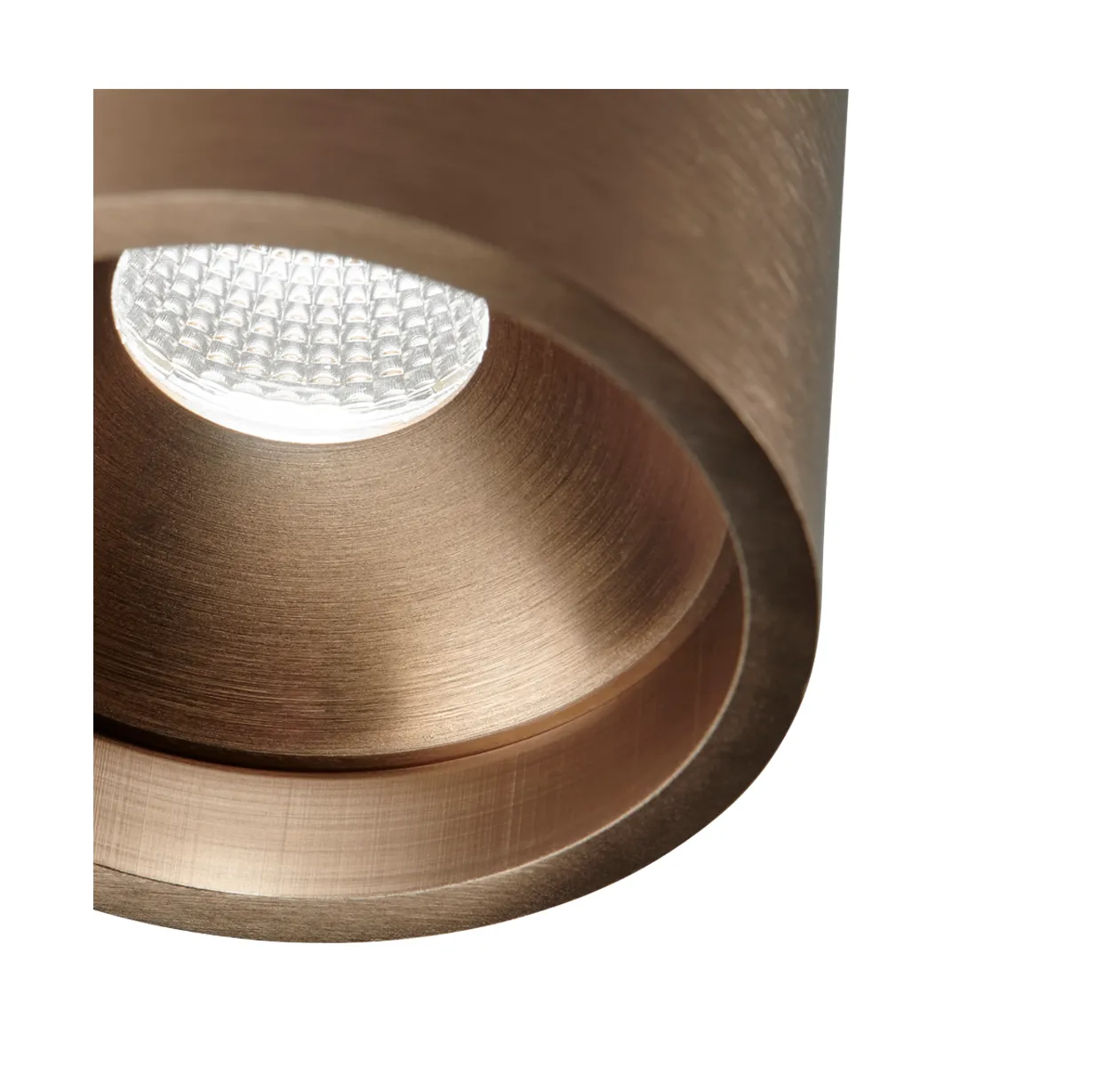 Foco orientable Solo Round 2 , Oro rosa Light-Point