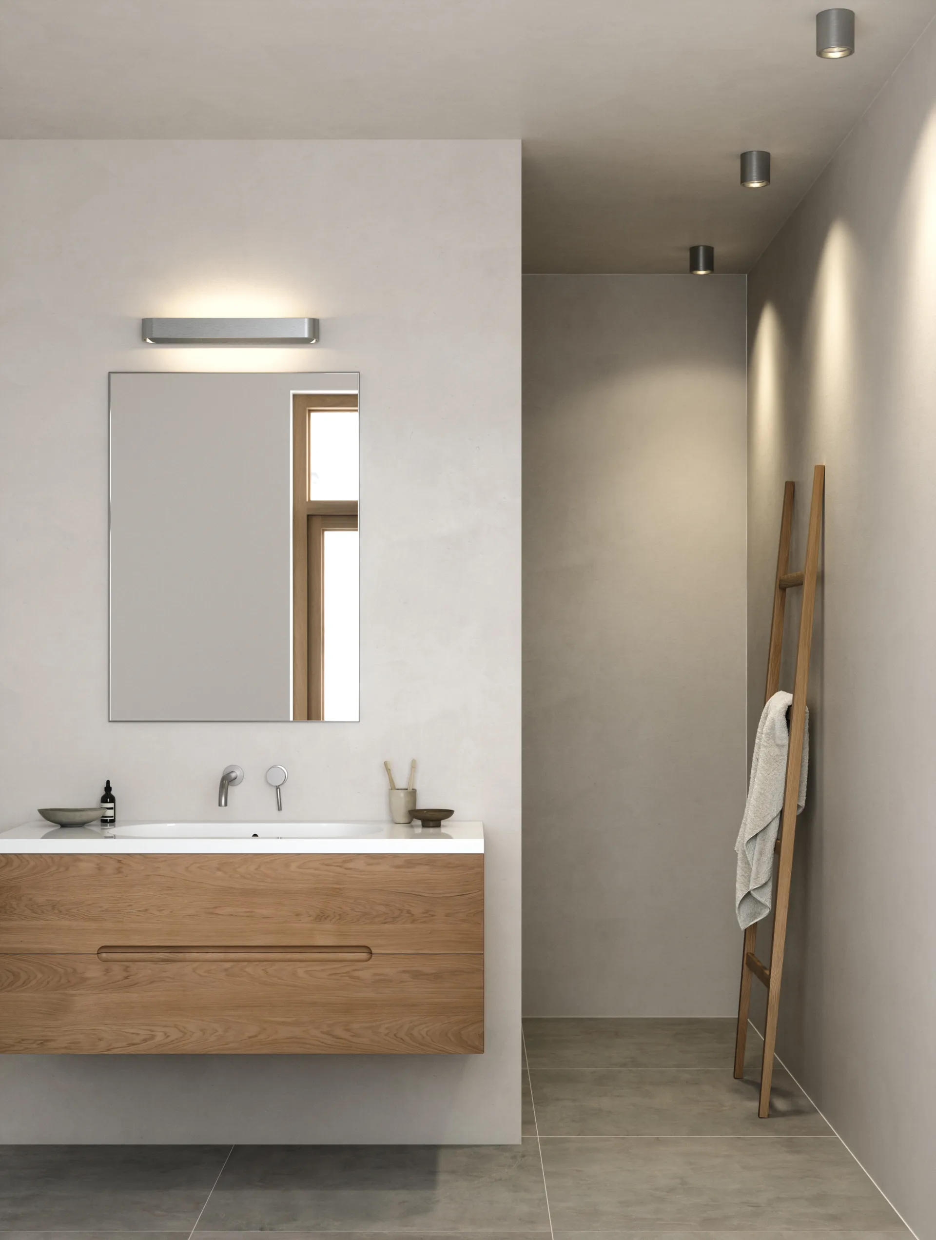 Foco orientable Solo Round, Titanio Light-Point