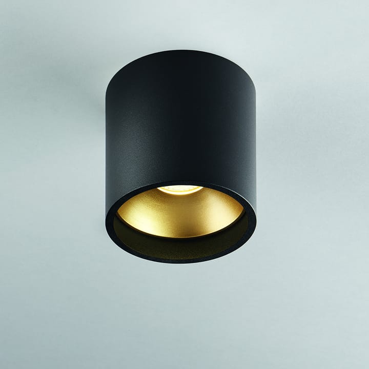 Foco Solo Round - Black/gold, 3000 kelvin - Light-Point