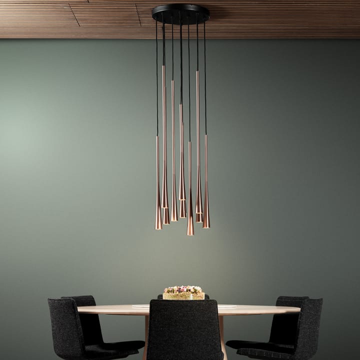 Lámpara colgante Drop S1, Rose gold Light-Point