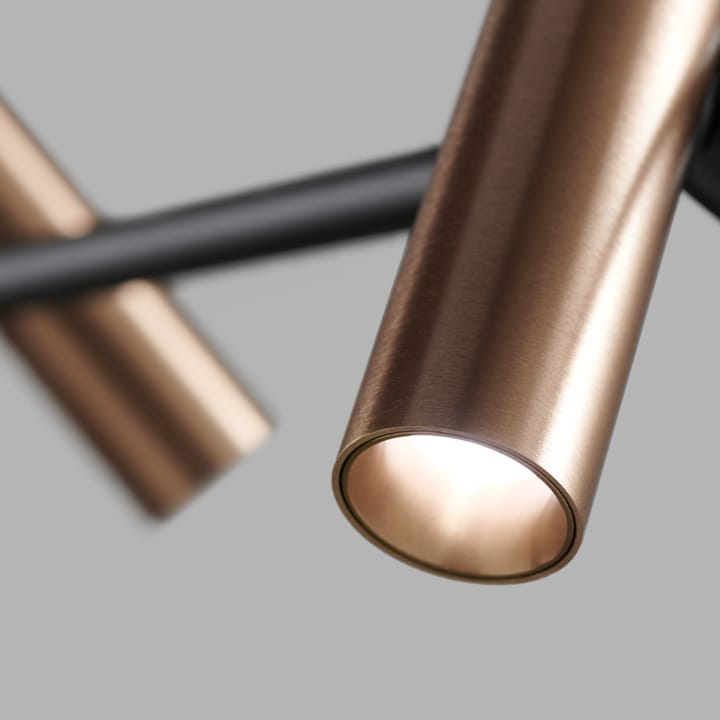 Lámpara colgante Spirit, Black/rose gold, s2000 Light-Point