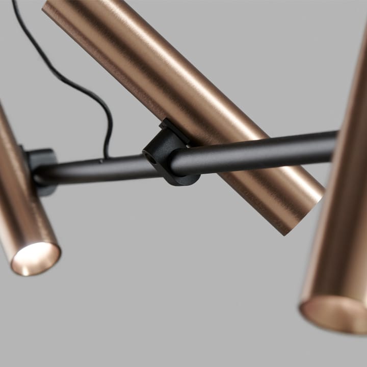 Lámpara colgante Spirit, Black/rose gold, s2000 Light-Point