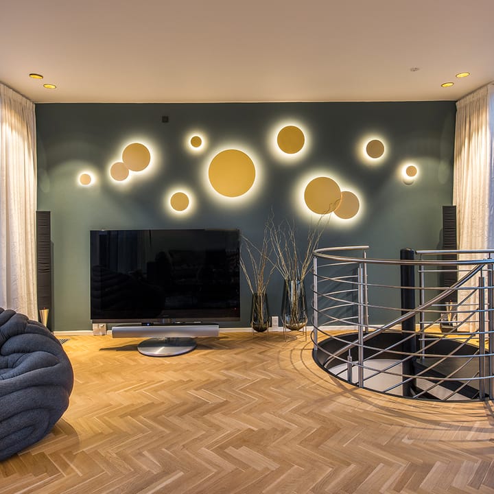 Lámpara de pared Soho W2, Gold, 3000 kelvin Light-Point