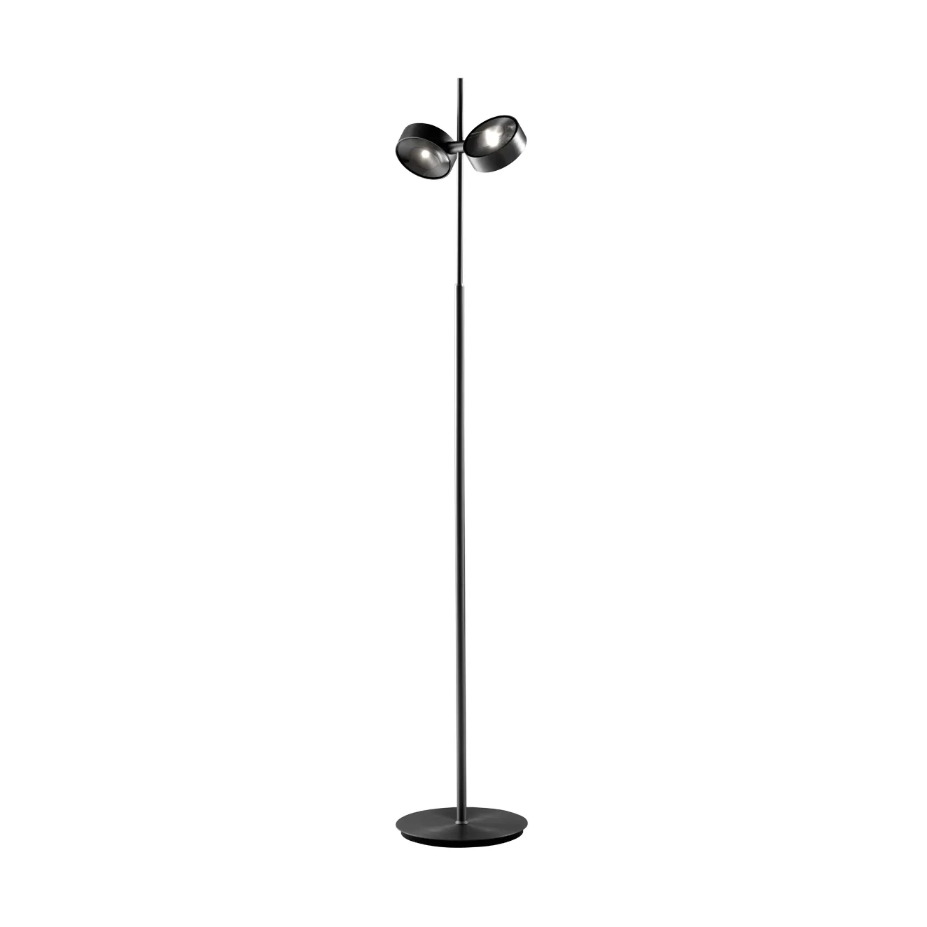 Lámpara de pie Orbit, Negro carbón Light-Point