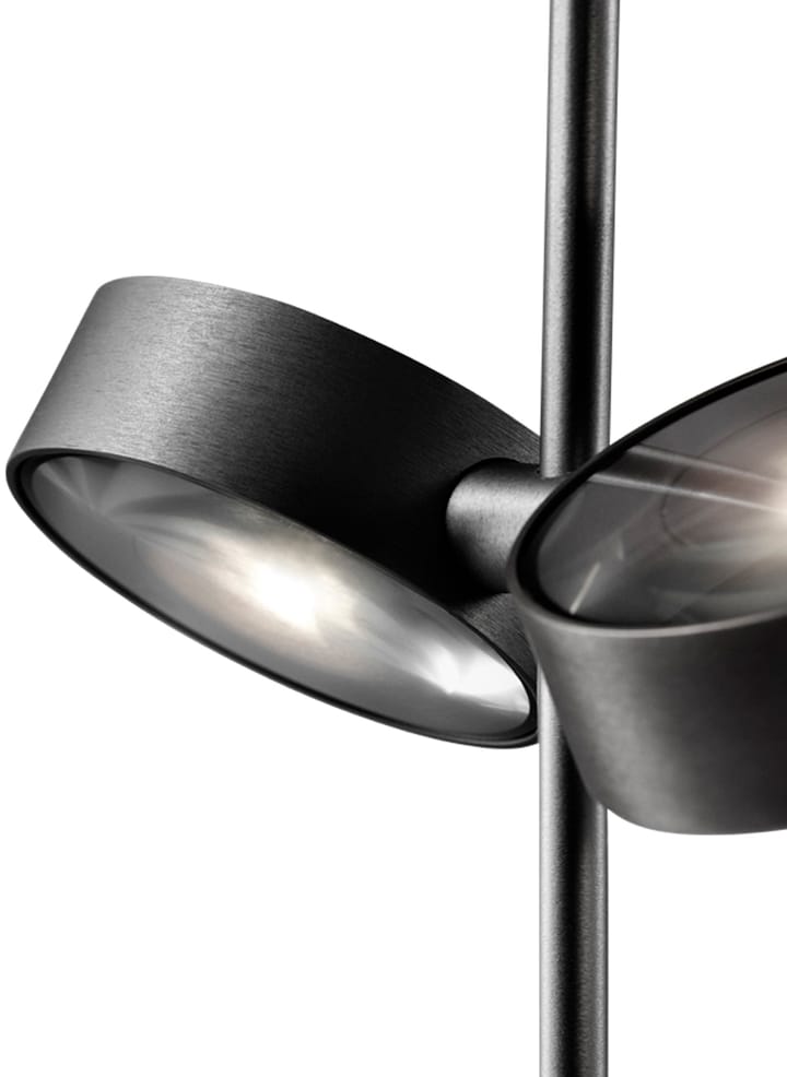 Lámpara de pie Orbit, Negro carbón Light-Point