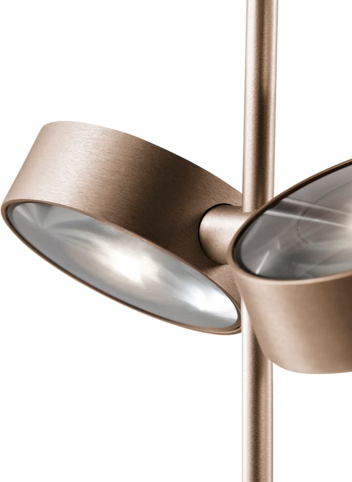 Lámpara de pie Orbit, Oro rosa Light-Point
