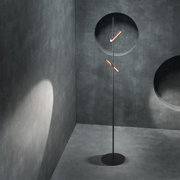 Lámpara de pie Spirit F1, Black/rose gold Light-Point