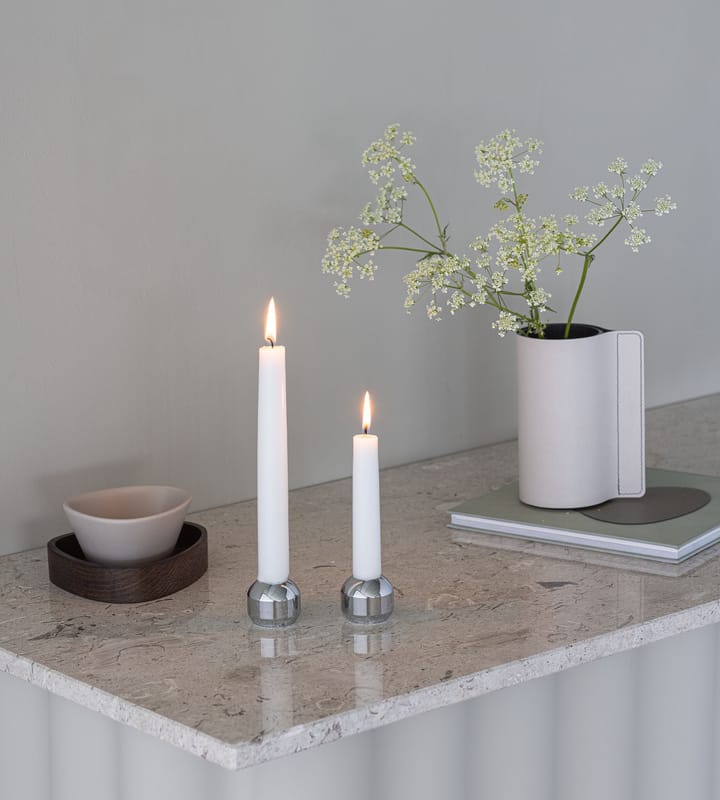 2 Candelabros Silhouette 34, Chrome LIND DNA