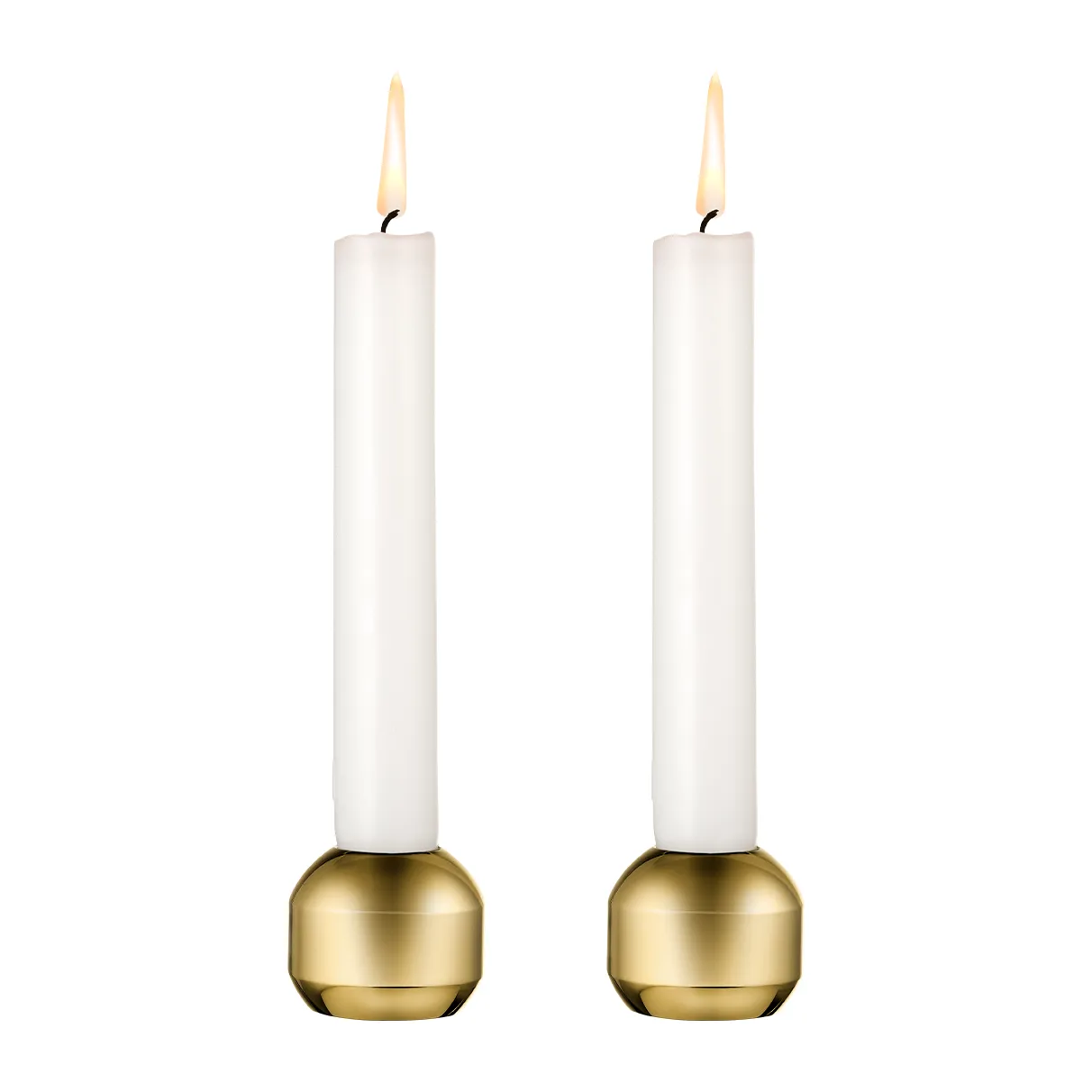 2 Candelabros Silhouette 34, Dorado LIND DNA