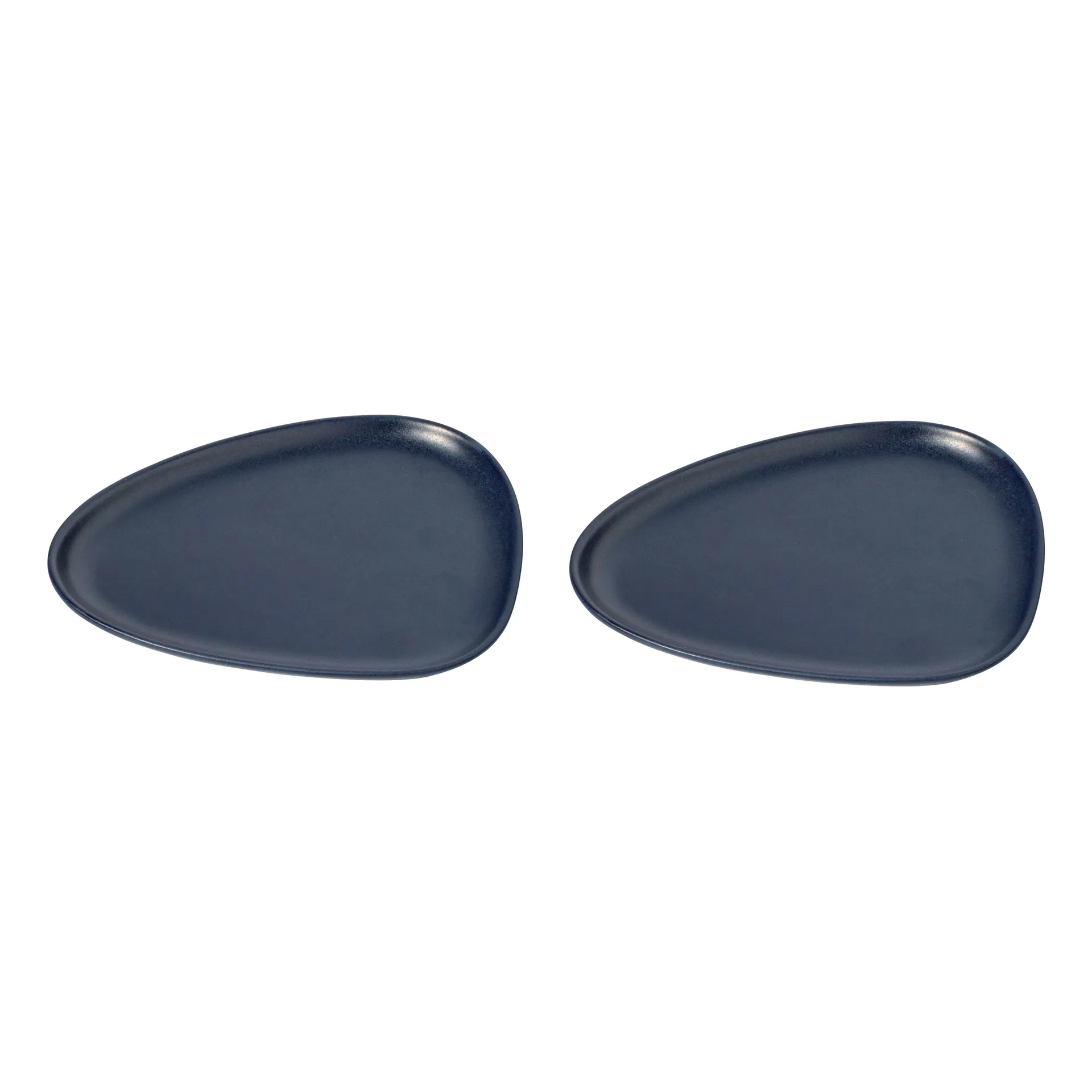 2 Platos de lunch Curve Stoneware, azul marino LIND DNA