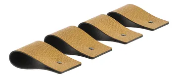 4 Anillos servilletero Loop name - Curry (marrón) - LIND DNA