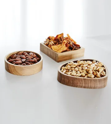 Almacenamiento para posavasos Wood Box  - Nature-oak, circle, S - LIND DNA