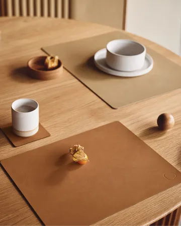 Almacenamiento para posavasos Wood Box  - Nature-oak, circle, S - LIND DNA