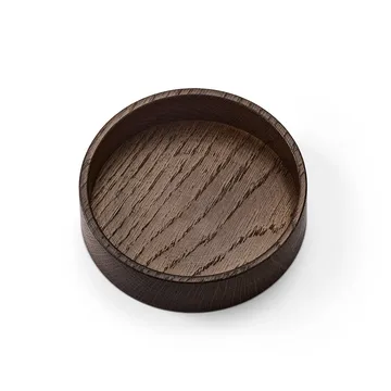 Almacenamiento para posavasos Wood Box  - Smoked-oak, circle, S - LIND DNA