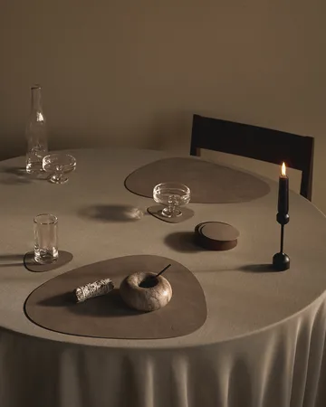 Almacenamiento para posavasos Wood Box  - Smoked-oak, circle, S - LIND DNA