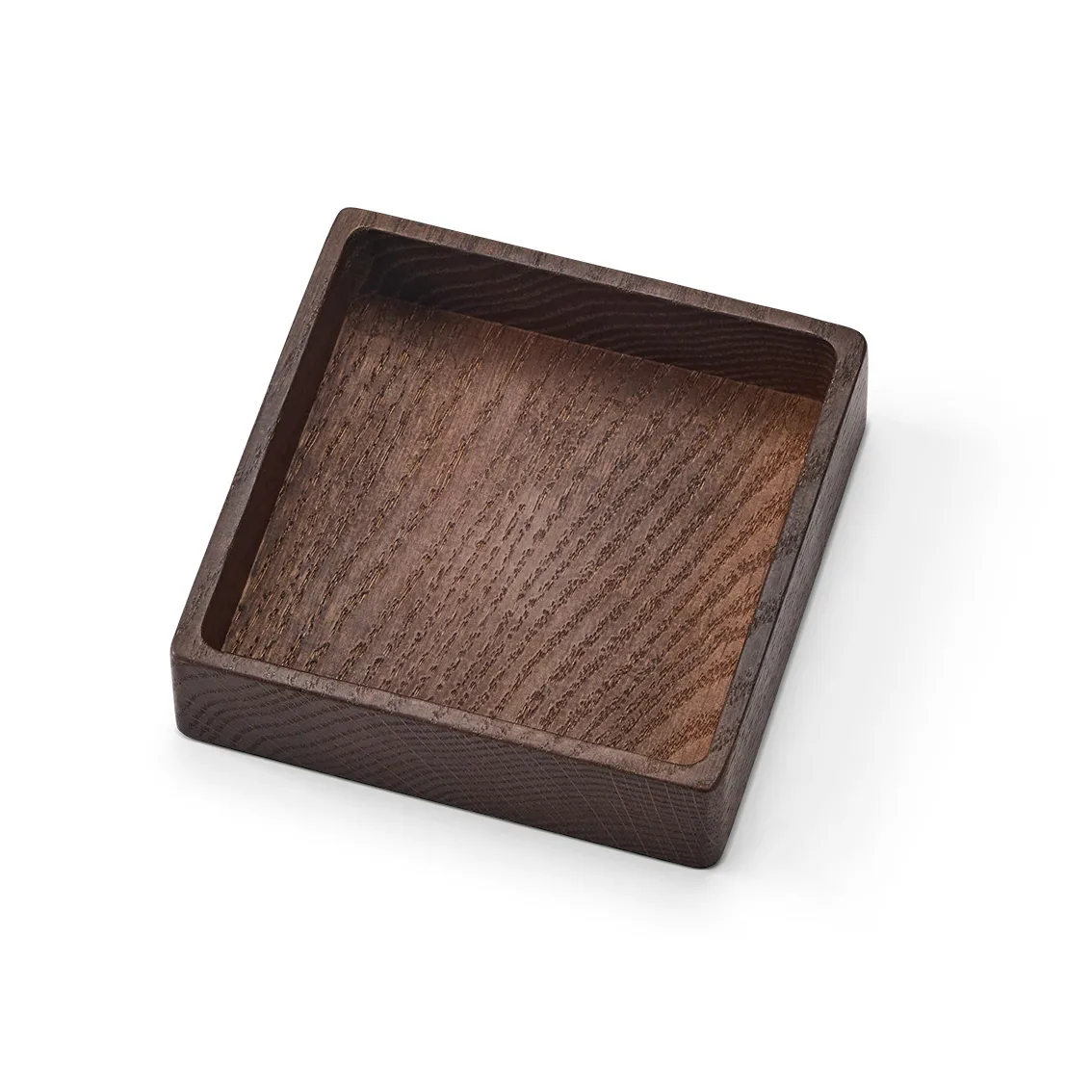 Almacenamiento para posavasos Wood Box , Smoked-oak, square, S LIND DNA