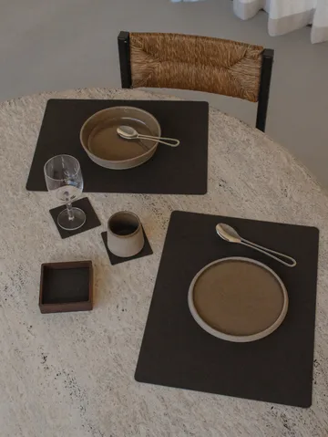 Almacenamiento para posavasos Wood Box  - Smoked-oak, square, S - LIND DNA