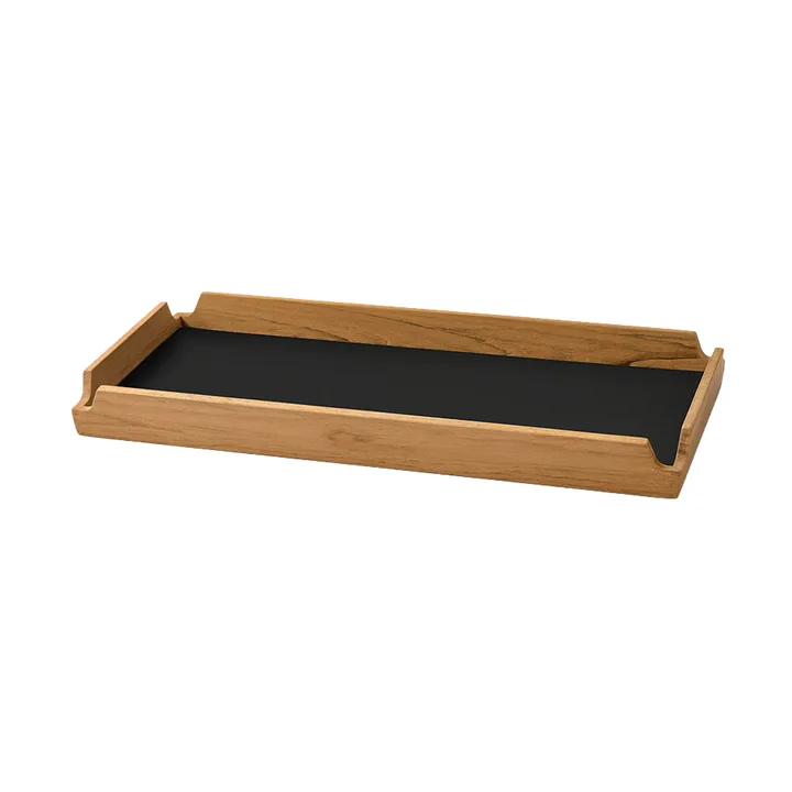 Bandeja Airy Nupo - Black ink-teak, slim - LIND DNA