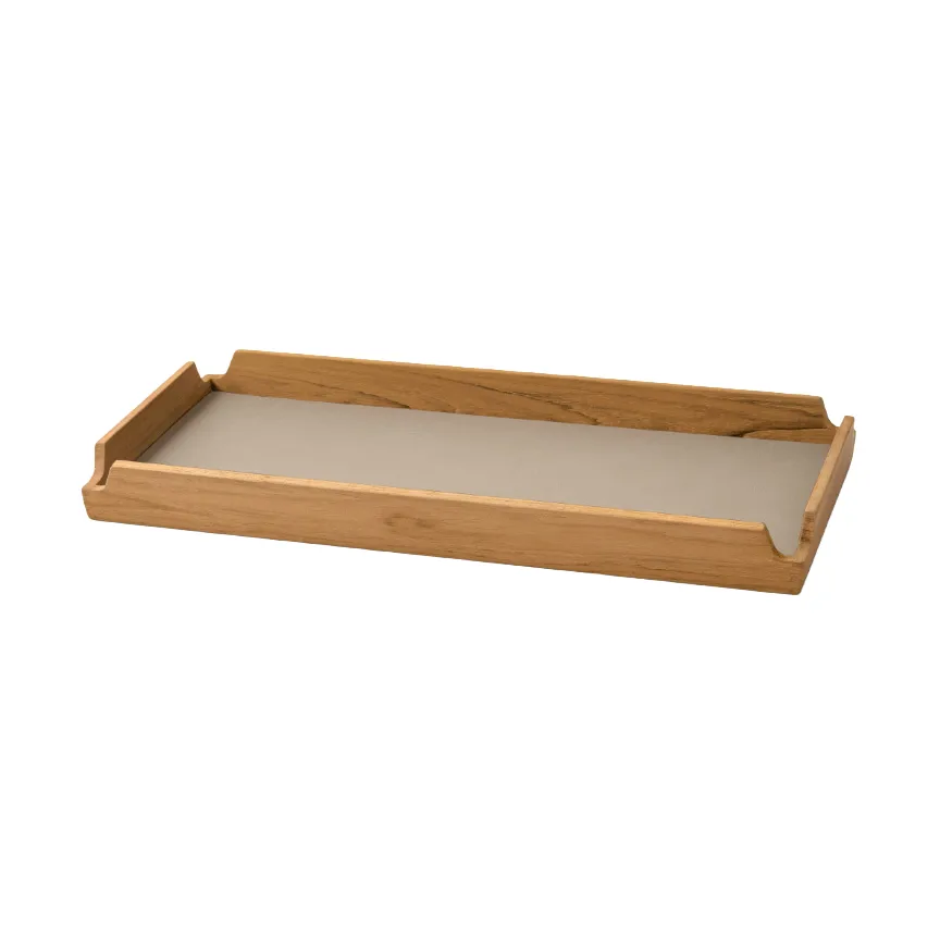 Bandeja Airy Nupo, Clay brown-teak, slim LIND DNA