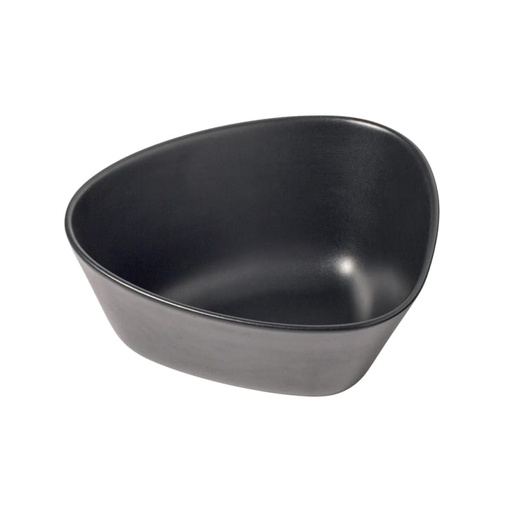 Bol Curve Stoneware M 20x22 cm - Black - LIND DNA
