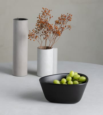 Bol Curve Stoneware M 20x22 cm - Black - LIND DNA