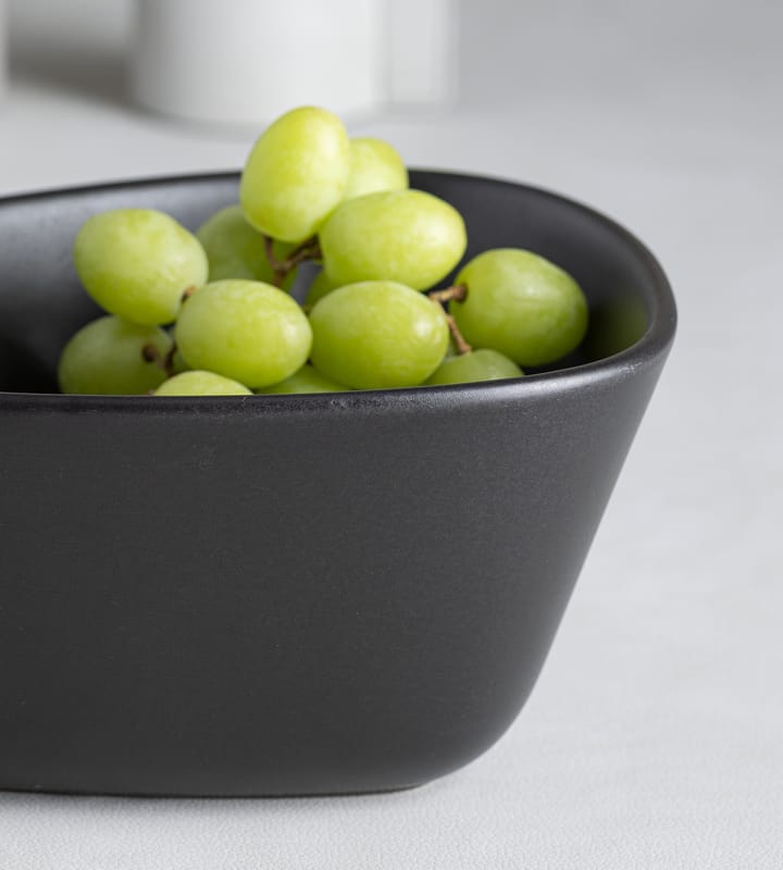 Bol Curve Stoneware M 20x22 cm, Black LIND DNA