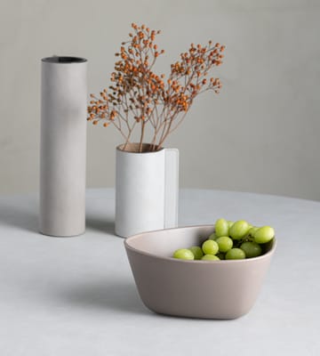 Bol Curve Stoneware M 20x22 cm - Warm Grey - LIND DNA