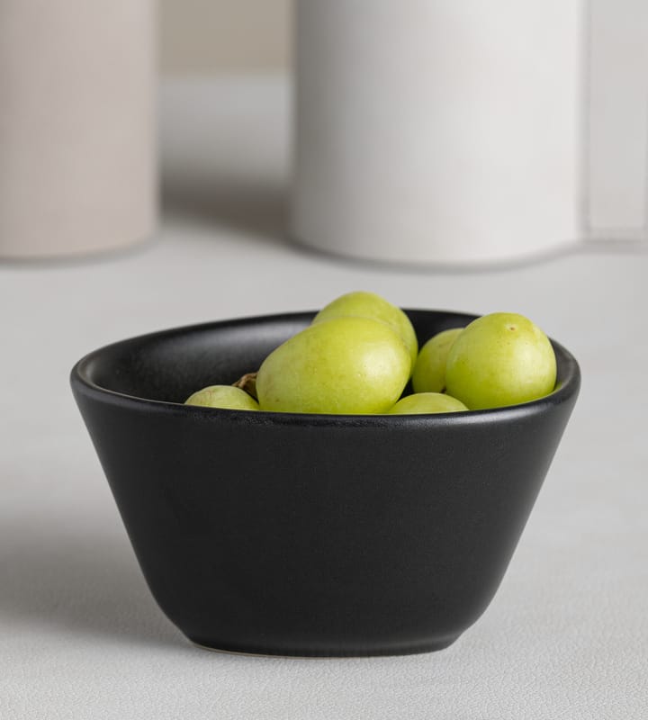 Bol Curve Stoneware S 10x11 cm, Black LIND DNA