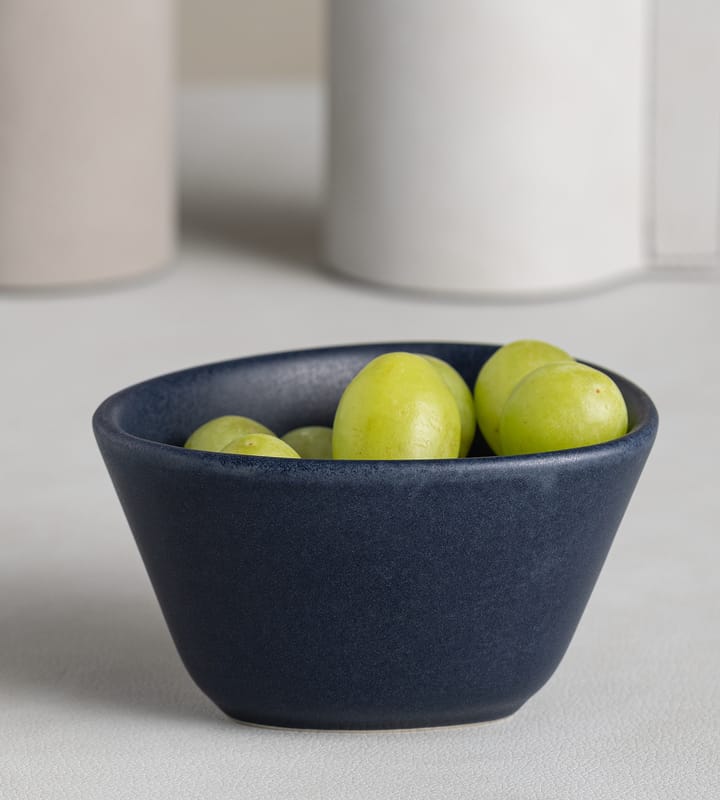 Bol Curve Stoneware S 10x11 cm, Navy blue LIND DNA