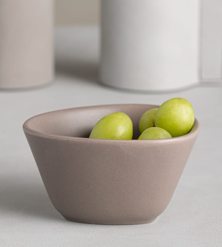 Bol Curve Stoneware S 10x11 cm, Warm Grey LIND DNA