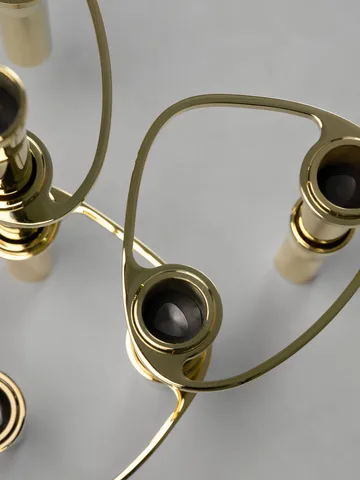 Candelabro Lind Curve combinable chapado en oro 24K - Double - LIND DNA