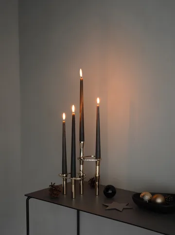 Candelabro Lind Curve combinable chapado en oro 24K - Double - LIND DNA