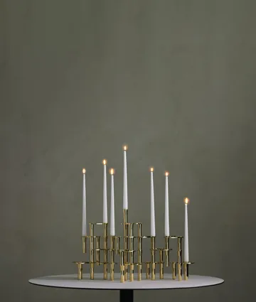 Candelabro Lind Curve combinable chapado en oro 24K - Double - LIND DNA