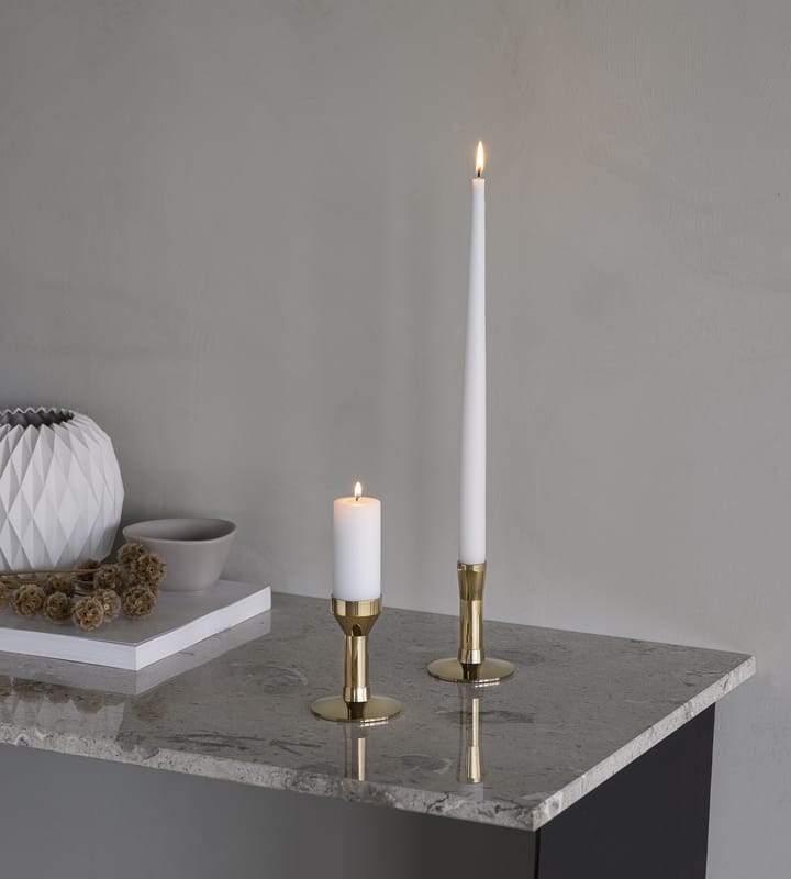 Candelabro Lind Curve combinable chapado en oro 24K, Single LIND DNA