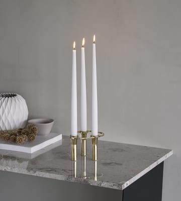 Candelabro Lind Curve combinable chapado en oro 24K - Triple - LIND DNA