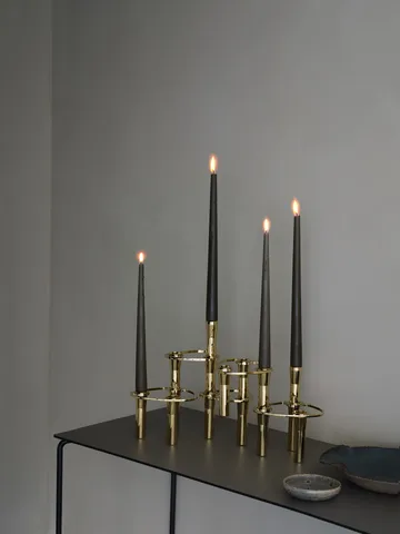 Candelabro Lind Curve combinable chapado en oro 24K - Triple - LIND DNA