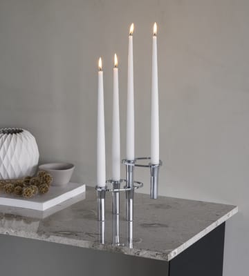Candelabro Lind Curve combinable cromo - Double - LIND DNA