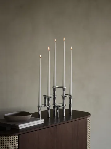 Candelabro Lind Curve combinable cromo - Triple - LIND DNA