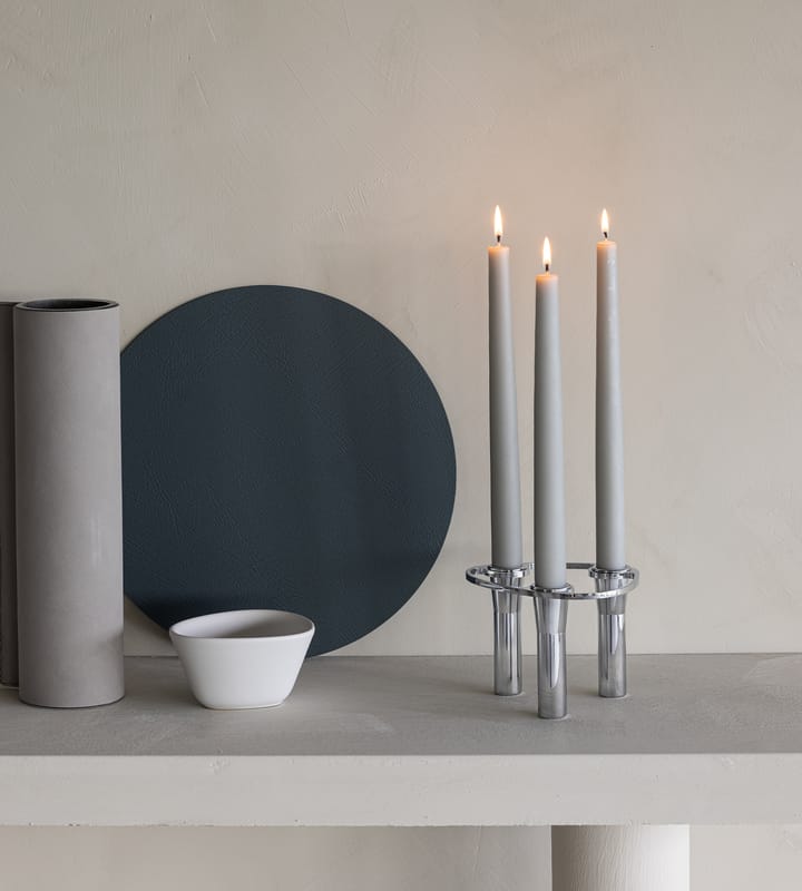Candelabro Lind Curve combinable cromo, Triple LIND DNA