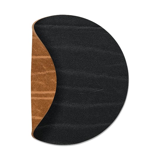 circular Buffalo Posavasos dubbelsidig 1 pieza, negro-natural LIND DNA