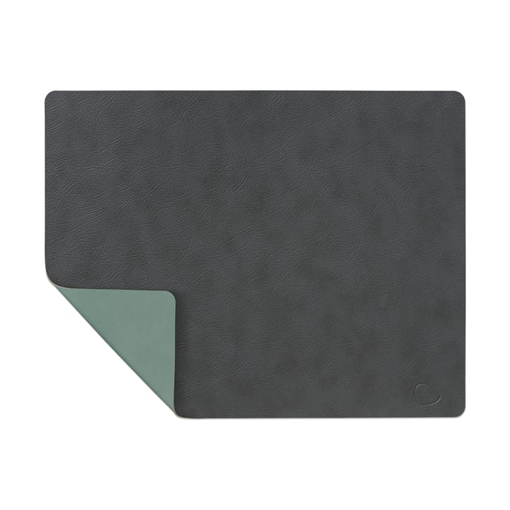 cuadrado Cloud-Nupo Mantel individual reversible 1 pieza - gris antracita-verde pastel - LIND DNA