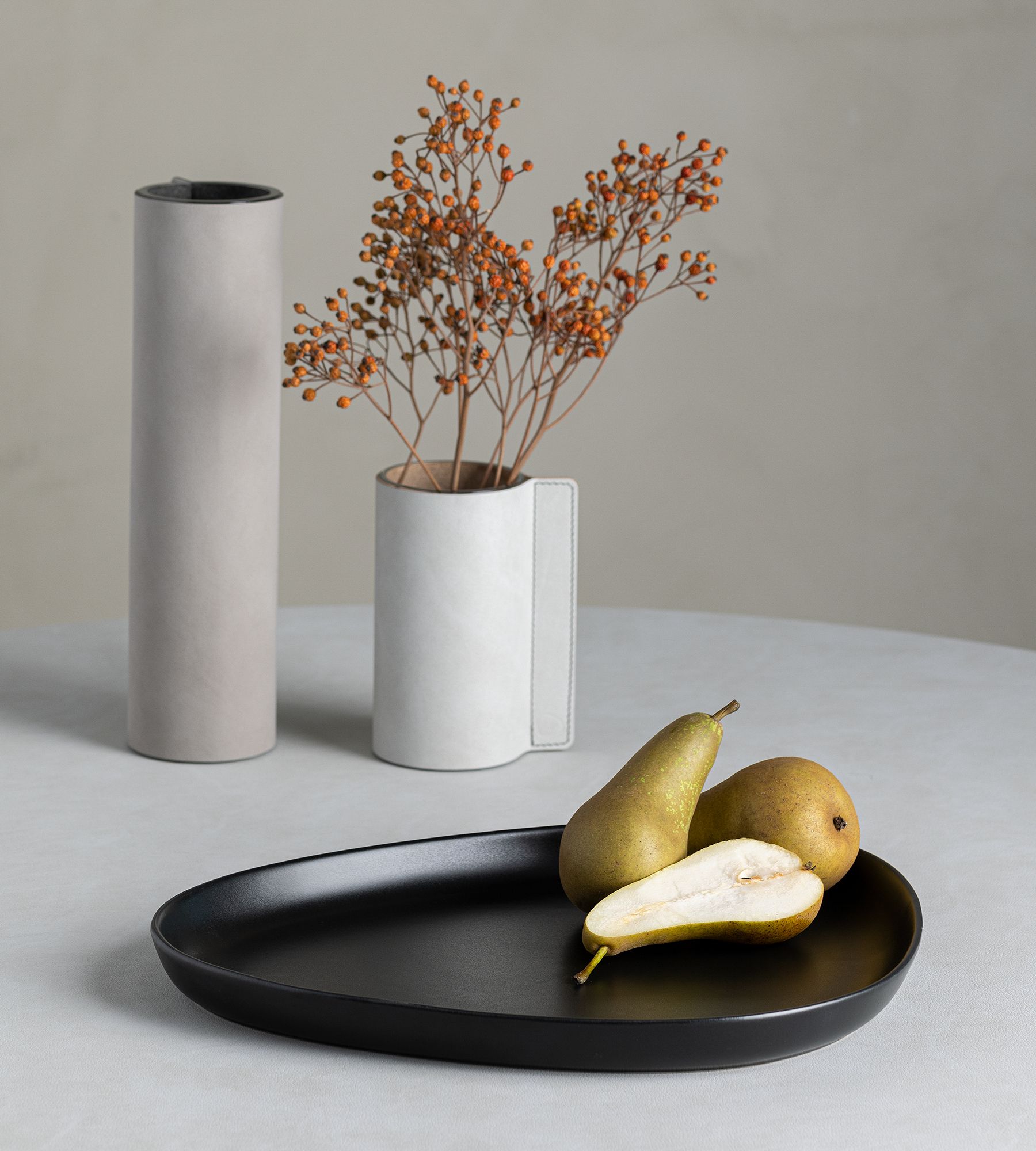 Fuente de servir Curve Stoneware 30x35 cm, Black LIND DNA