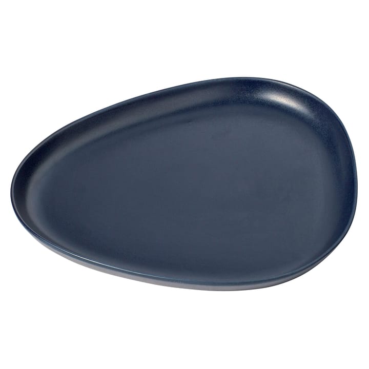 Fuente de servir Curve Stoneware 30x35 cm - Navy blue - LIND DNA