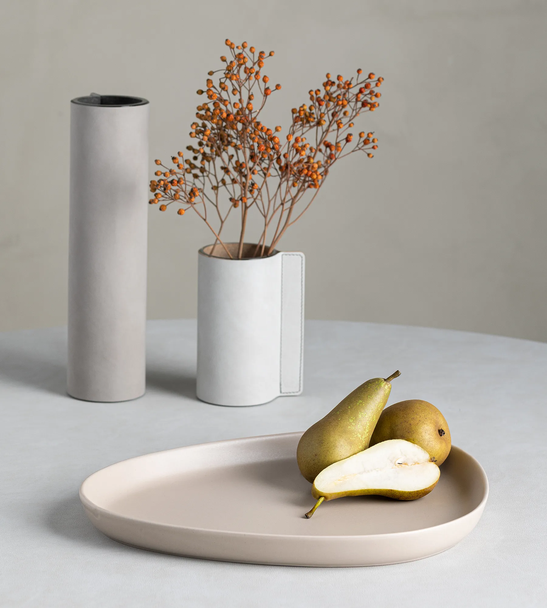 Fuente de servir Curve Stoneware 30x35 cm, Sand LIND DNA