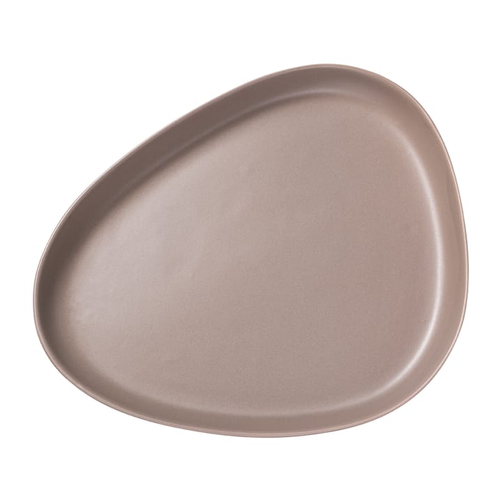 Fuente de servir Curve Stoneware 30x35 cm - Warm Grey - LIND DNA